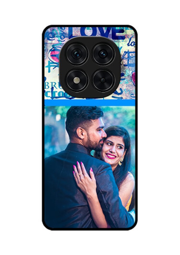 Poco X7 5G Custom Glass Phone CaseColorful Love Design