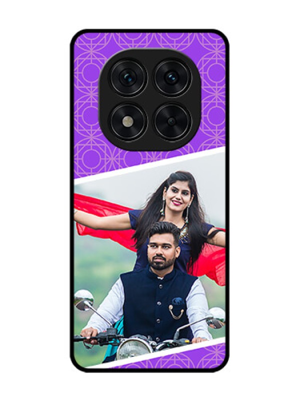 Custom Poco X7 5G Custom Glass Phone CaseViolet Color Pattern Design