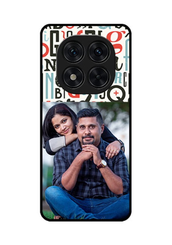 Poco X7 5G Custom Glass Phone CaseAlphabet Design