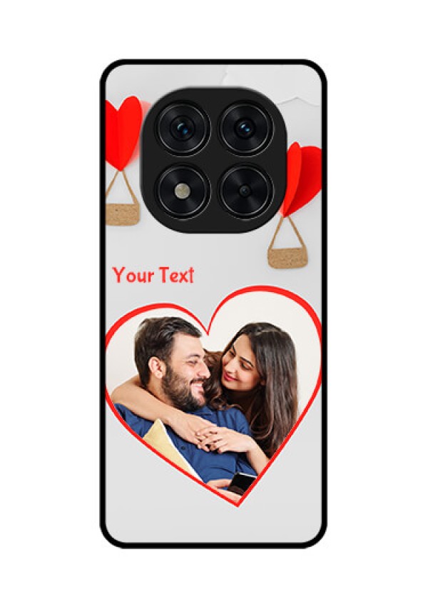 Poco X7 5G Custom Glass Phone CaseParachute Love Design