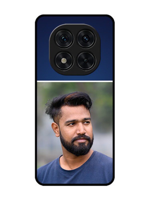 Custom Poco X7 5G Custom Glass Phone CaseSimple Royal Blue Design