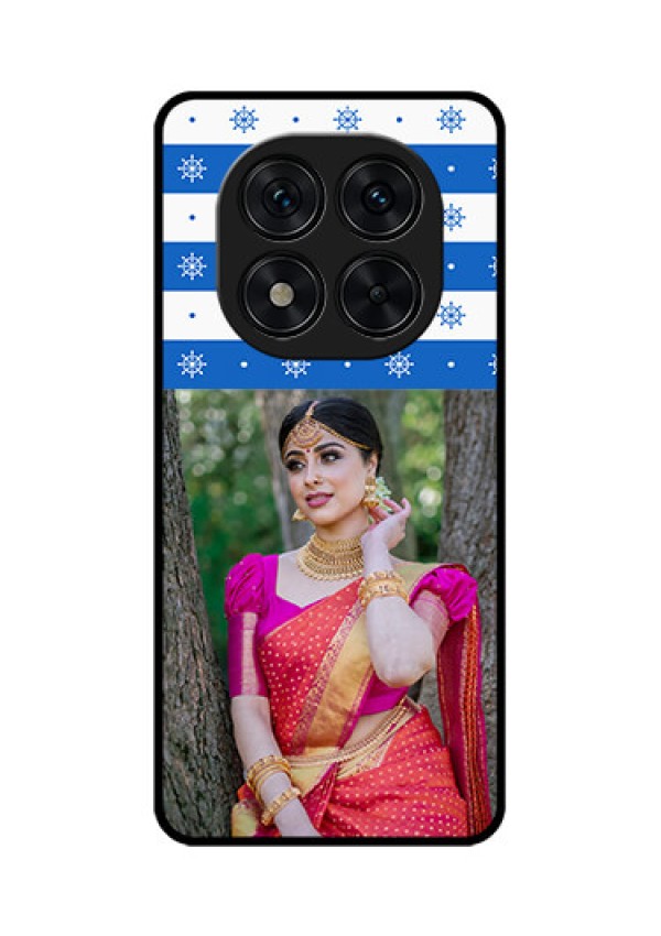 Poco X7 5G Custom Glass Phone CaseSnow Pattern Design