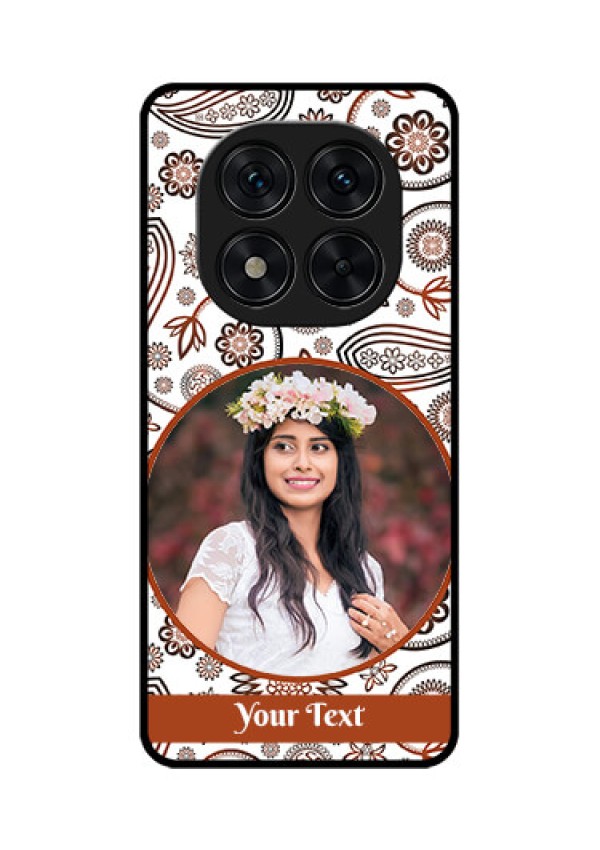 Poco X7 5G Custom Glass Phone CaseAbstract Flower Design