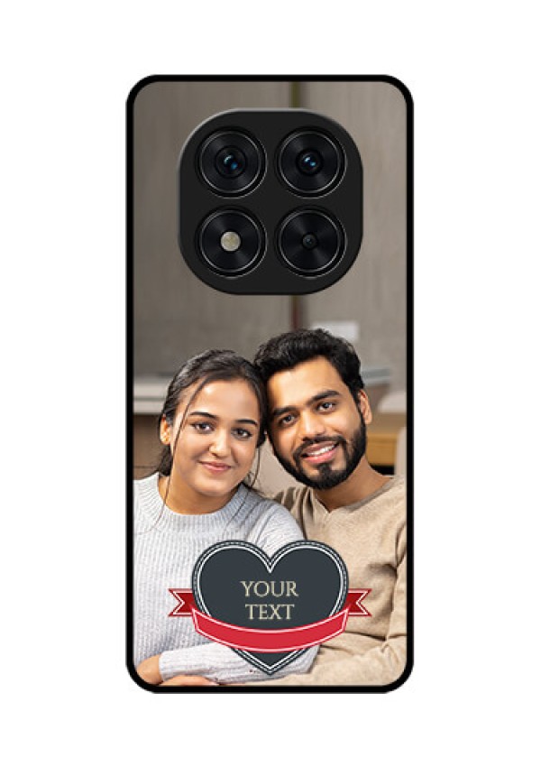 Poco X7 5G Custom Glass Phone CaseJust Married Couple Design