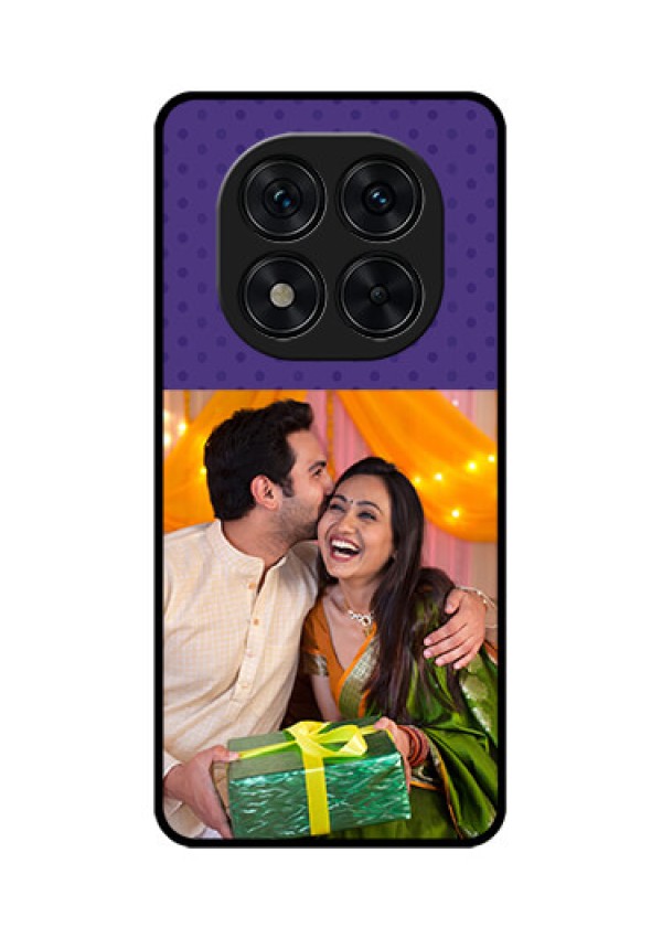 Poco X7 5G Custom Glass Phone CaseViolet Colored Pattern Design