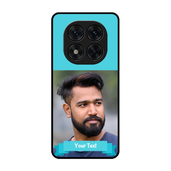 Poco X7 5G Custom Glass Phone CaseBlue Color Design Poco X7 5G Custom Glass Phone CaseBlue Color Design