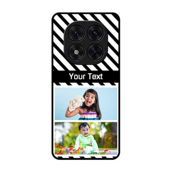 Poco X7 5G Custom Glass Phone CaseBlack And White Stripes Design Poco X7 5G Custom Glass Phone CaseBlack And White Stripes Design