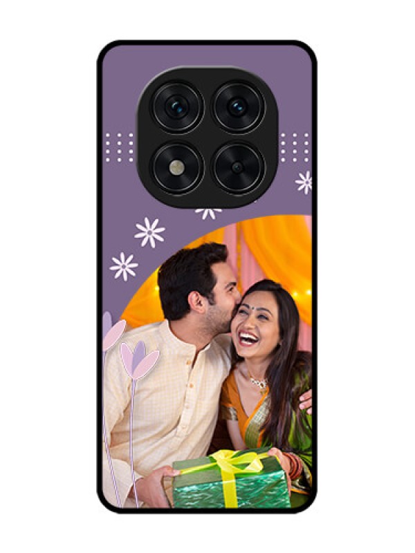 Custom Poco X7 5G Custom Glass Phone CaseLavender Flowers Design