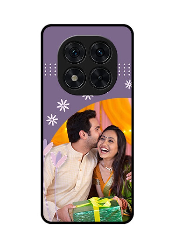 Poco X7 5G Custom Glass Phone CaseLavender Flowers Design