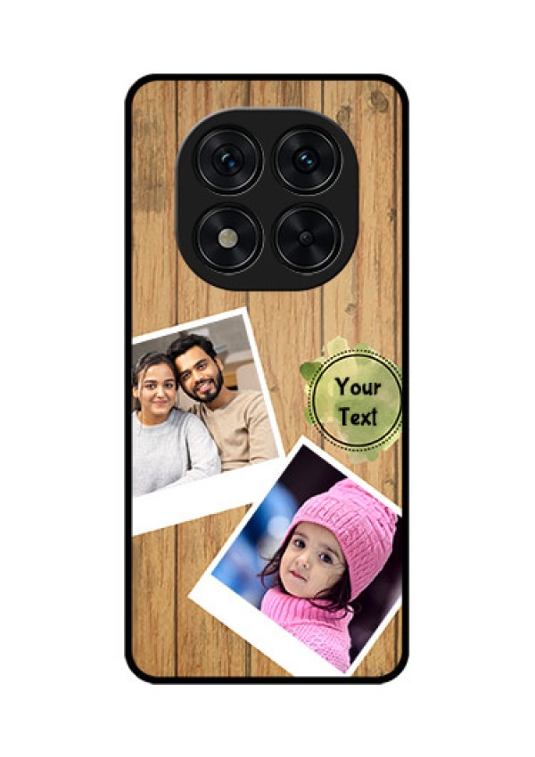 Poco X7 5G Custom Glass Phone CaseWooden Texture Design