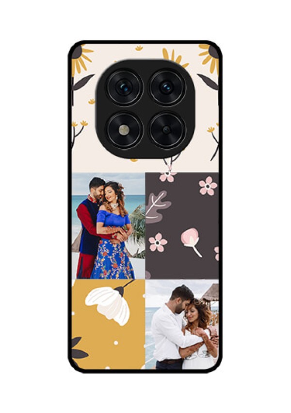 Poco X7 5G Custom Glass Phone Case3 Images With Floral Design