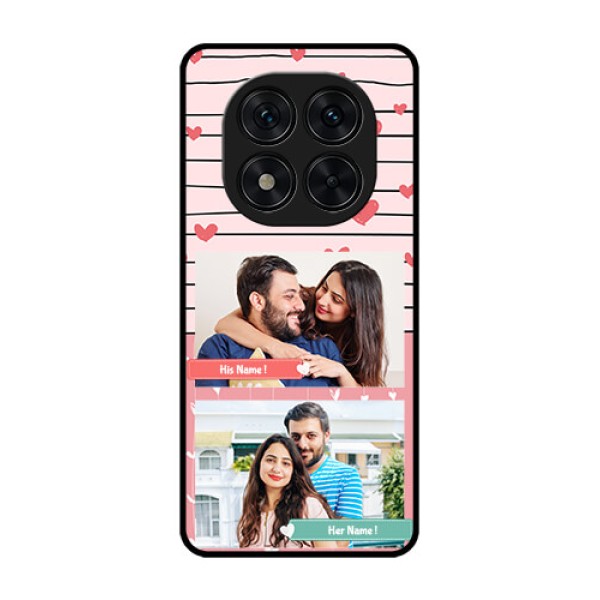Poco X7 5G Custom Glass Phone CasePhoto With Heart Design