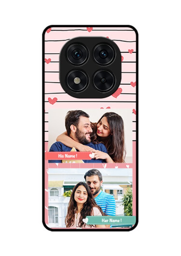 Poco X7 5G Custom Glass Phone CasePhoto With Heart Design
