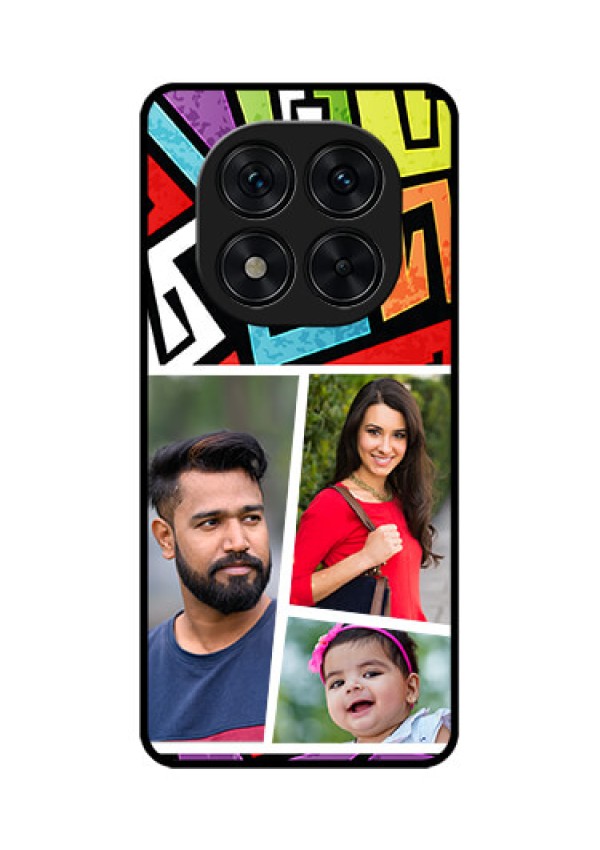 Poco X7 5G Custom Glass Phone CaseGraffiti Pattern Design