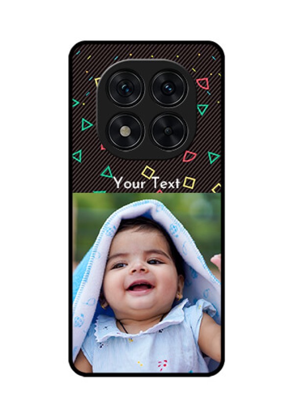 Poco X7 5G Custom Glass Phone CaseWith Confetti Birthday Design