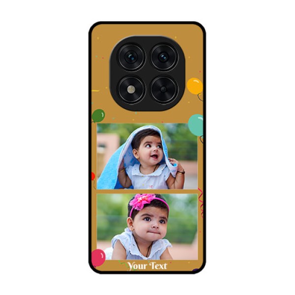 Poco X7 5G Custom Glass Phone CaseImage Holder With Birthday Celebrations Design