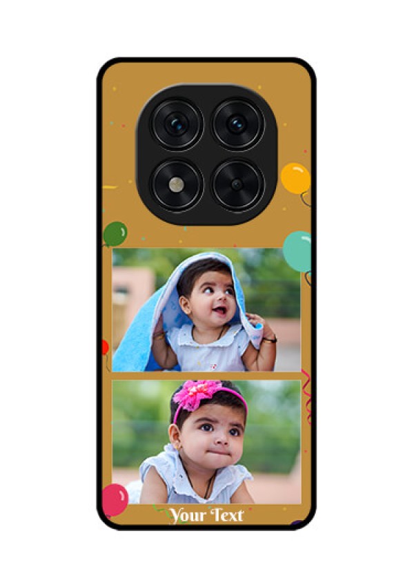 Poco X7 5G Custom Glass Phone CaseImage Holder With Birthday Celebrations Design