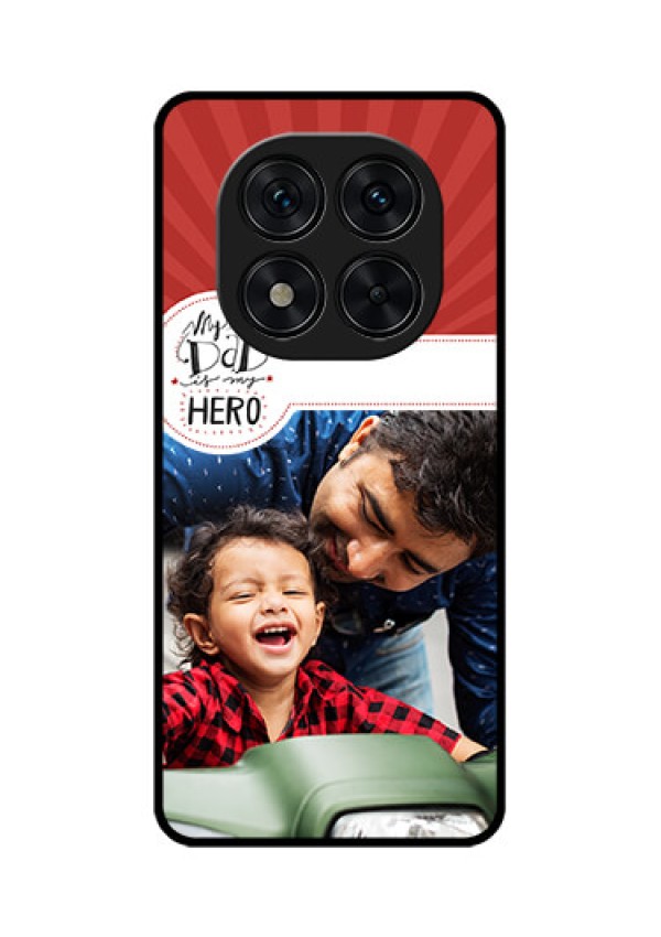 Poco X7 5G Custom Glass Phone CaseMy Dad Hero Design
