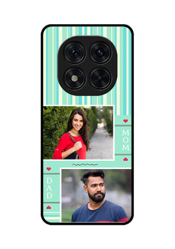 Poco X7 5G Custom Glass Phone CaseMom and Dad Pic Design