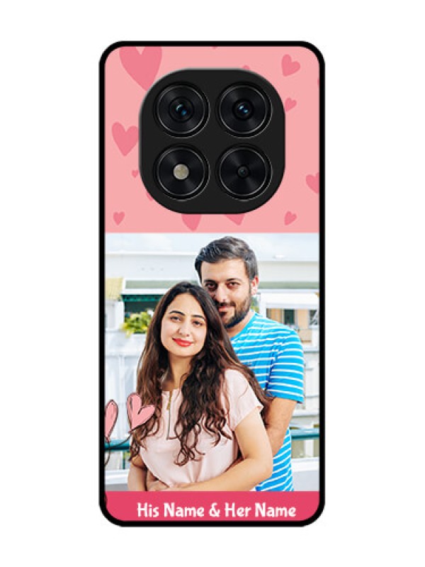 Custom Poco X7 5G Custom Glass Phone CaseLove Design Peach Color