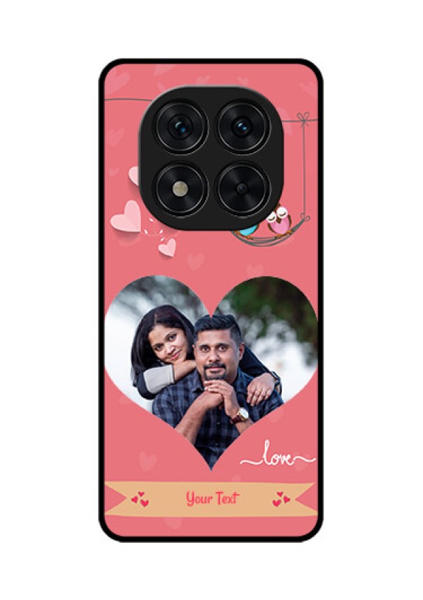 Poco X7 5G Custom Glass Phone CasePeach Color Love Design