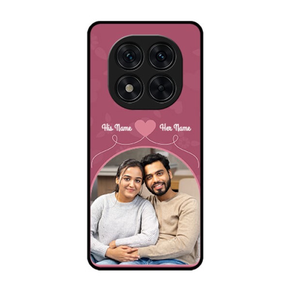 Poco X7 5G Custom Glass Phone CaseLove Floral Design