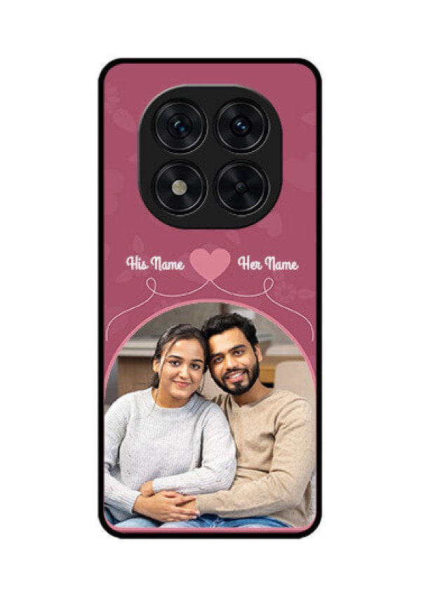 Poco X7 5G Custom Glass Phone CaseLove Floral Design