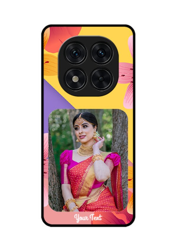 Poco X7 5G Custom Glass Phone Case3 Image With Vintage Floral Design