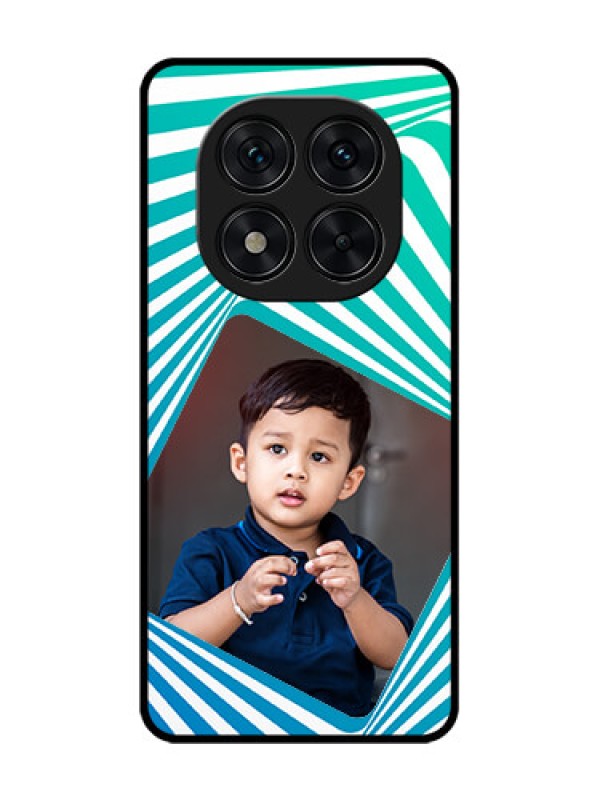 Custom Poco X7 5G Custom Glass Phone CaseAbstract Spiral Design