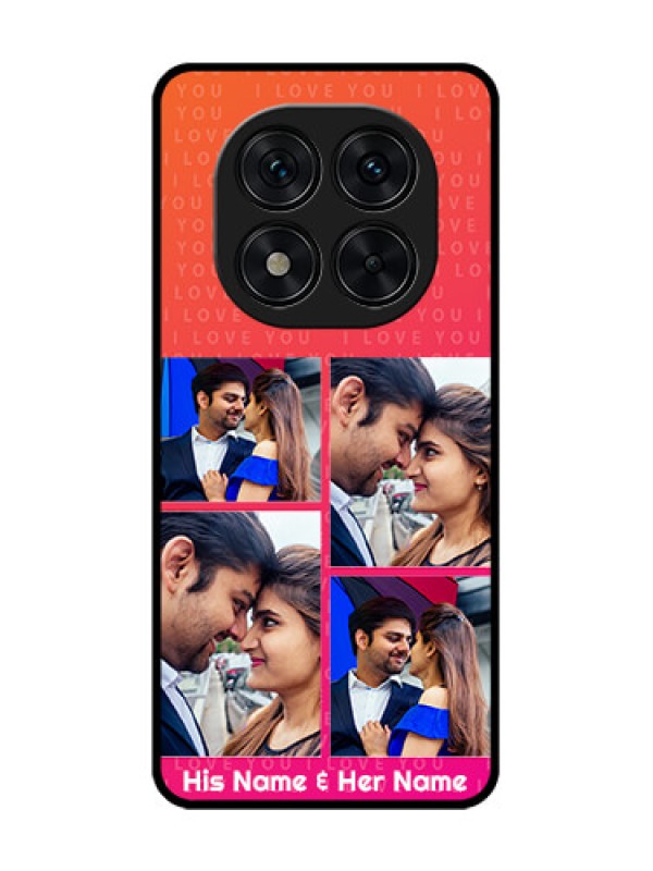 Custom Poco X7 5G Custom Glass Phone CaseI Love You Pink Design