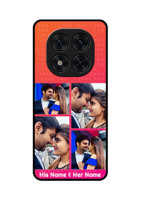 Poco X7 5G Custom Glass Phone CaseI Love You Pink Design
