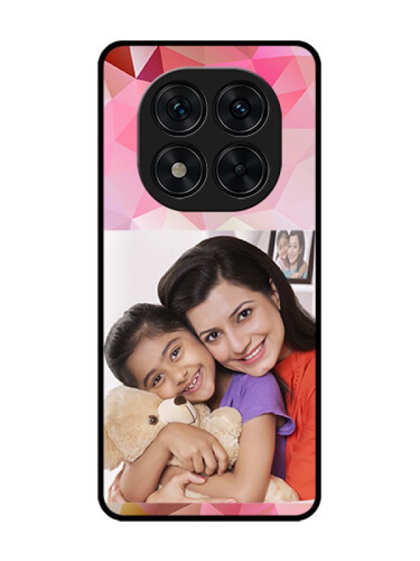 Custom Poco X7 5G Custom Glass Phone CaseAbstract Triangle Design