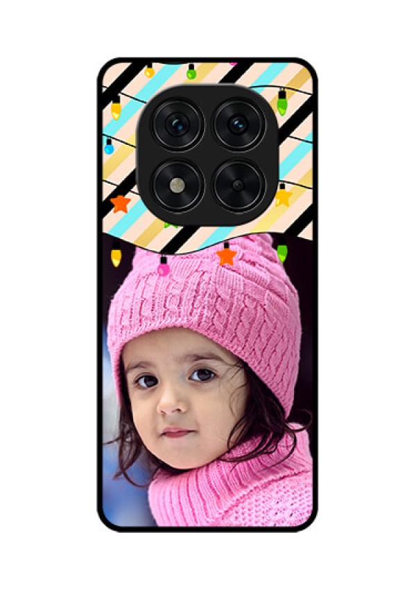 Poco X7 5G Custom Glass Phone CaseLights Hanging Design