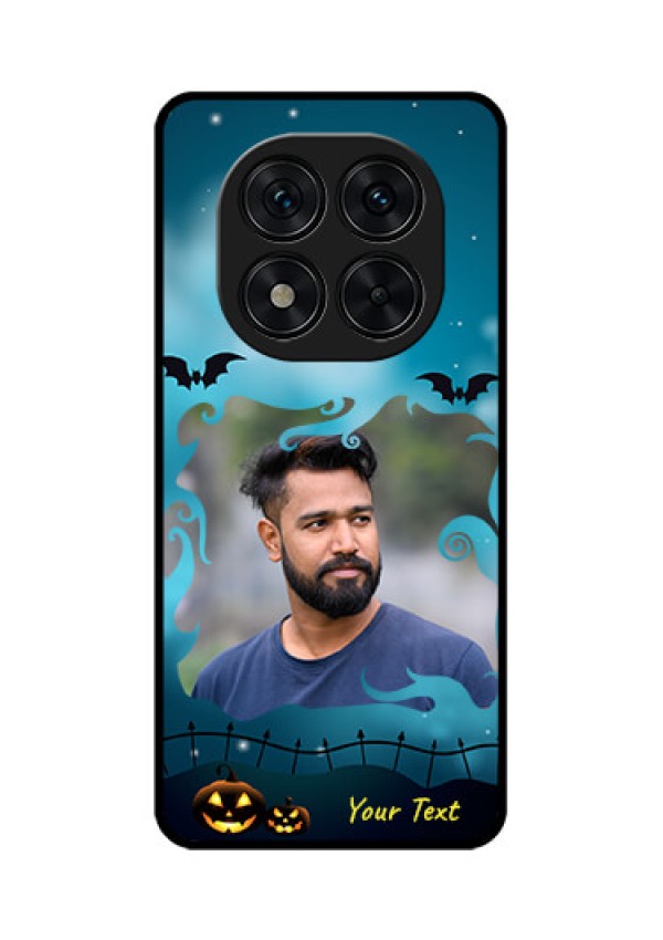 Poco X7 5G Custom Glass Phone CaseHalloween Frame Design