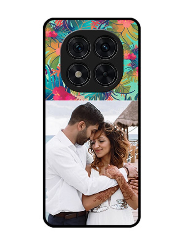 Custom Poco X7 5G Custom Glass Phone CaseWatercolor Floral Design