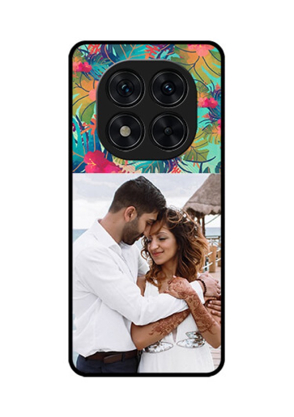 Poco X7 5G Custom Glass Phone CaseWatercolor Floral Design