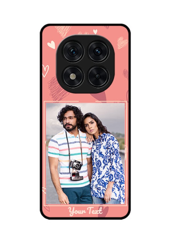 Poco X7 5G Custom Glass Phone CaseLove Doodle Art Design