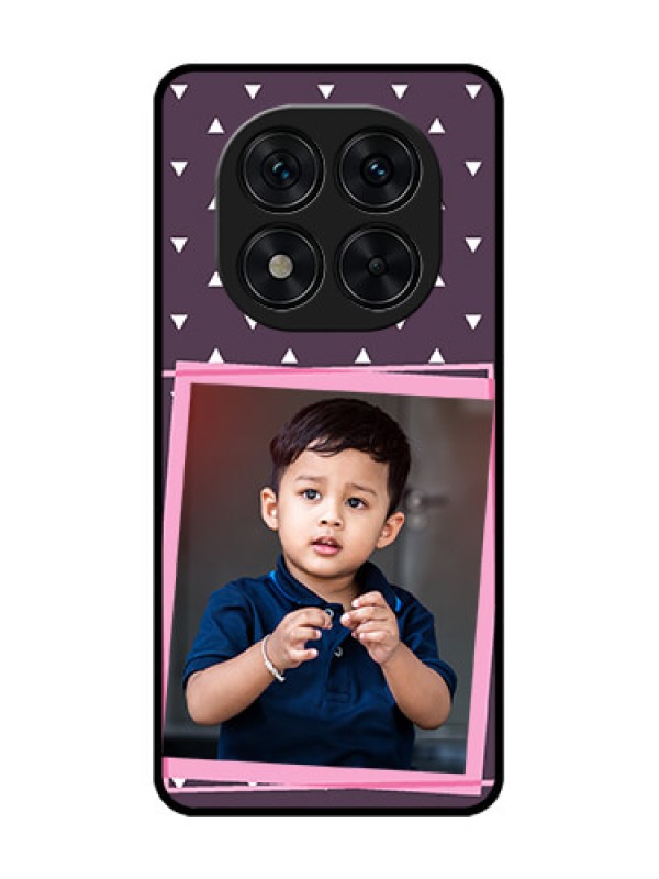 Custom Poco X7 5G Custom Glass Phone CaseTriangle Pattern Dotted Design