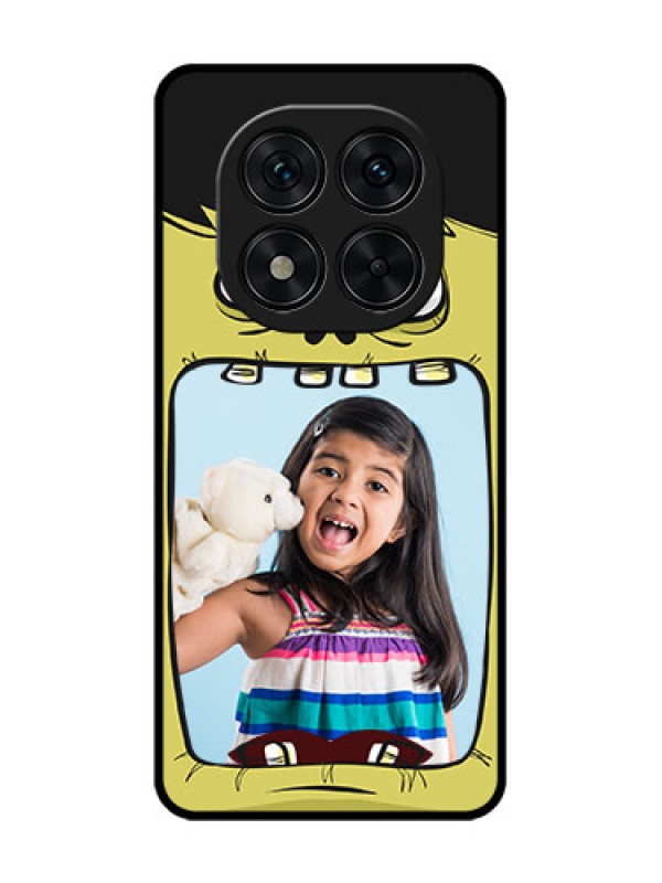Custom Poco X7 5G Custom Glass Phone CaseCartoon Monster Back Case Design