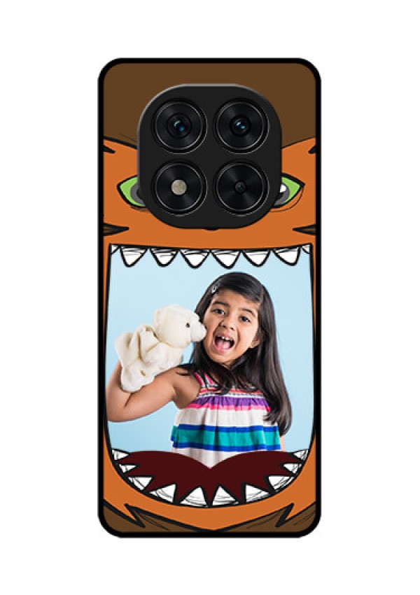Poco X7 5G Custom Glass Phone CaseOwl Monster Back Case Design