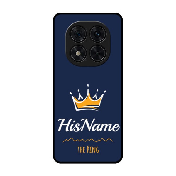 Poco X7 5G Custom Glass Phone CaseKing With Name Design
