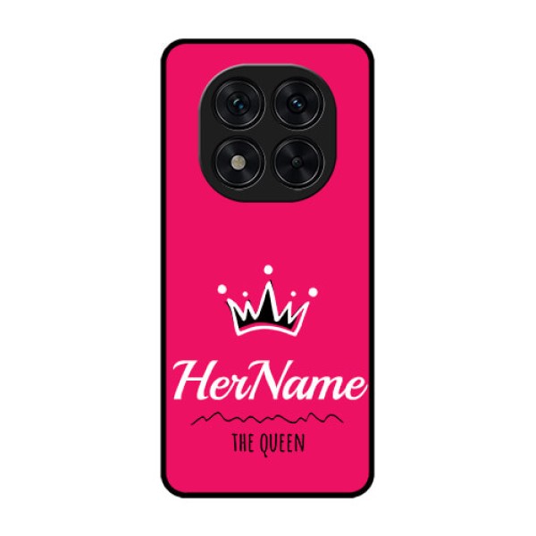 Poco X7 5G Custom Glass Phone CaseQueen With Name Design Poco X7 5G Custom Glass Phone CaseQueen With Name Design