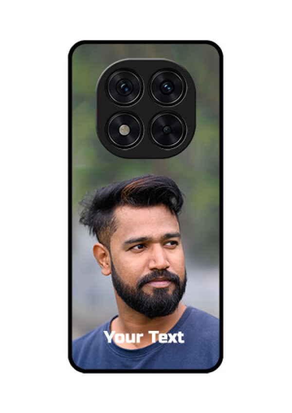 Poco X7 5G Custom Glass Phone CasePhoto With Text Design