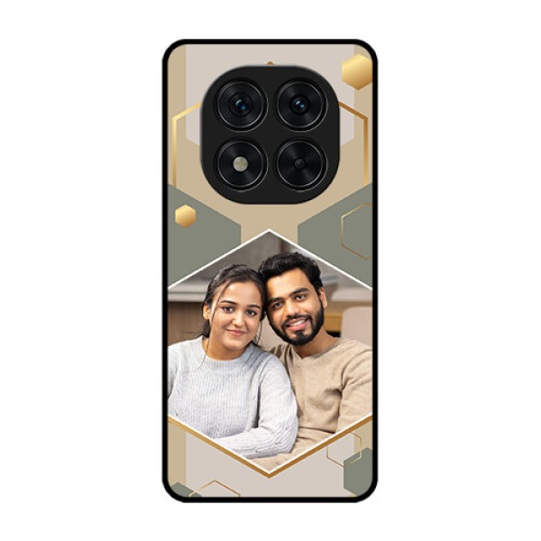 Poco X7 5G Custom Glass Phone CaseStylish Hexagon Pattern Design Poco X7 5G Custom Glass Phone CaseStylish Hexagon Pattern Design