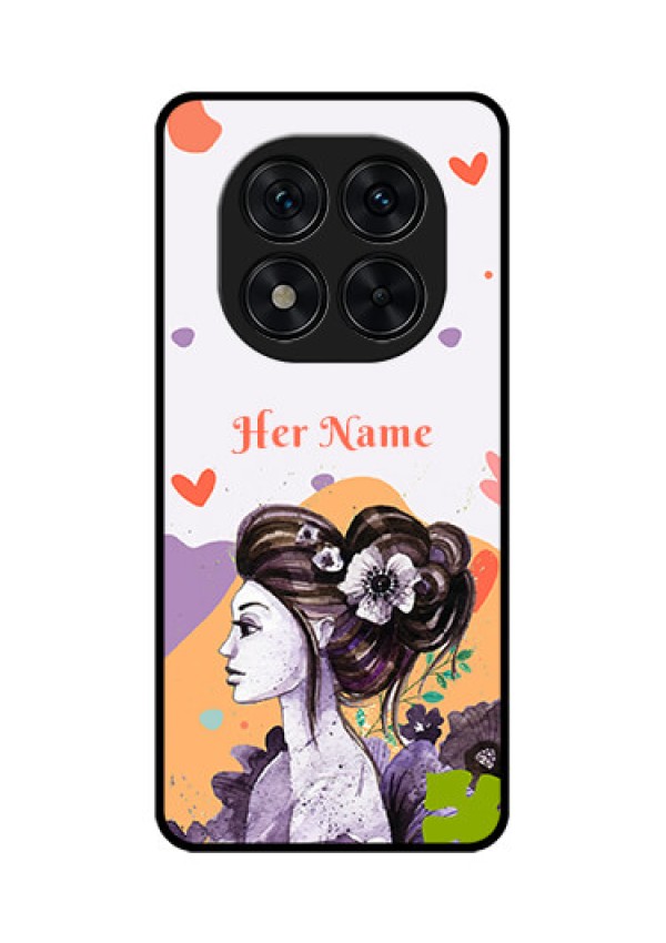 Poco X7 5G Custom Glass Phone CaseWoman And Nature Design