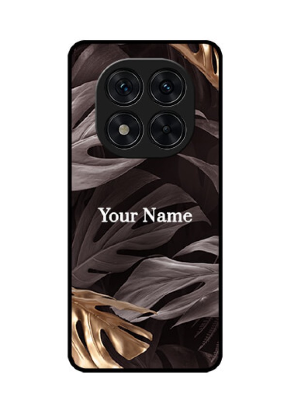 Poco X7 5G Custom Glass Phone CaseWild Leaves Digital Paint Design
