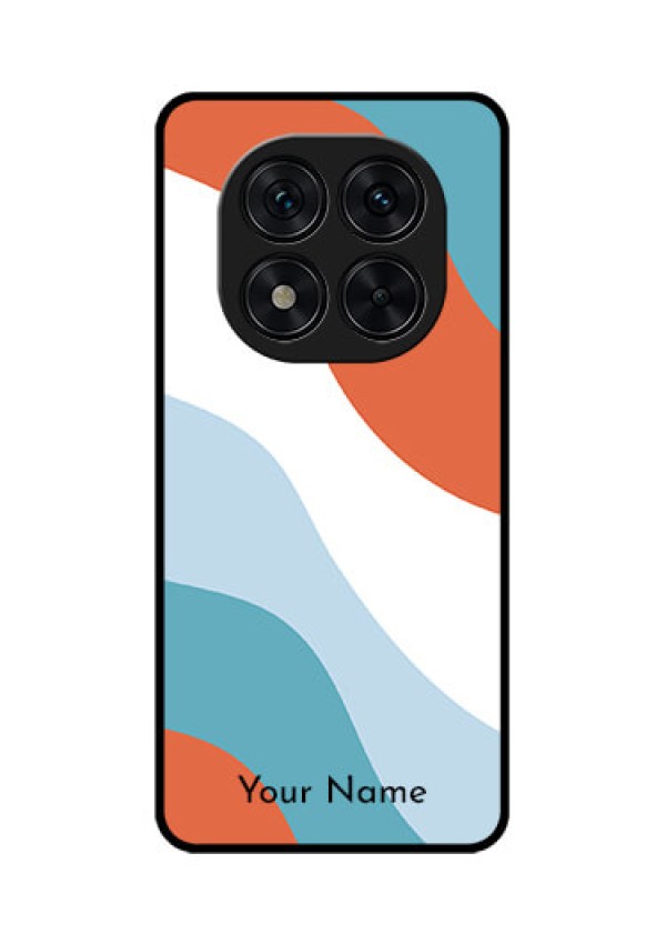 Poco X7 5G Custom Glass Phone CaseColoured Waves Design