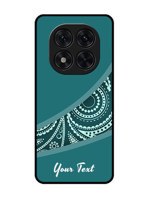 Custom Poco X7 5G Custom Glass Phone CaseSemi Visible Floral Design
