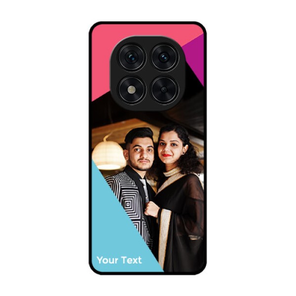 Poco X7 5G Custom Glass Phone CaseStacked Triple Colour Design Poco X7 5G Custom Glass Phone CaseStacked Triple Colour Design