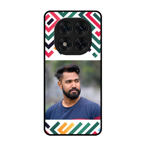 Poco X7 5G Custom Glass Phone CaseColorful Maze Pattern Design Poco X7 5G Custom Glass Phone CaseColorful Maze Pattern Design